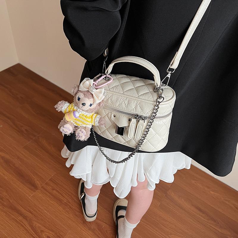 Premium Sense Küçük Kokulu Rüzgar Eşkenar Dörtgen Zincirli Taşınabilir Kutu Çanta Kadın Yabancı Stil Çok Yönlü Omuz Askılı Postacı Çantası