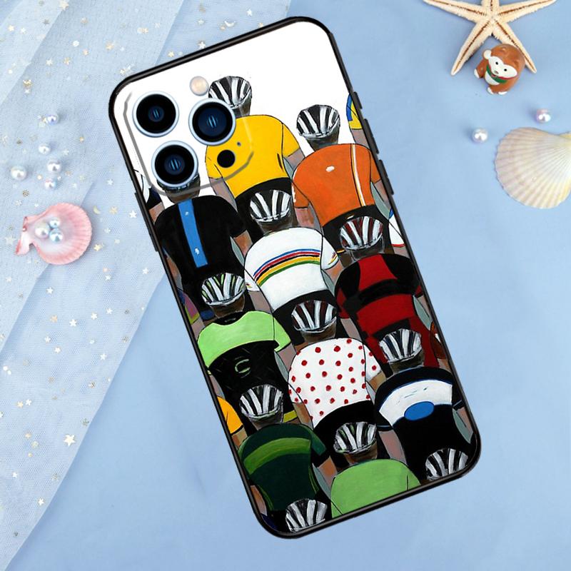 Mountain Bike Cycling art Case For iPhone 17 Pro Max 16 14 13 12 11 15 Pro Max Plus 12 13 Mini 16e 17 Air Back Cover