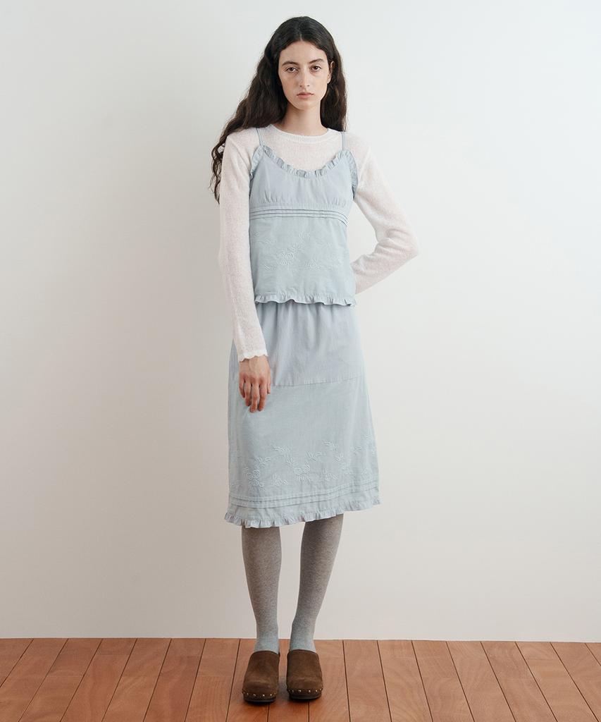 SINOON Rose Cotton Sleeveless (Light Blue)