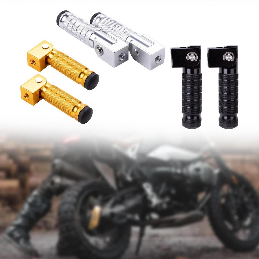 2x Motorcycle Footpegs Wear Resistant Passenger Foot Pedals for UTV