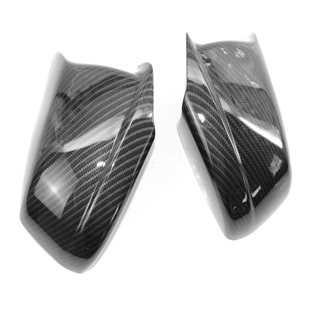 2pcs Side Mirror Covers Rear View Mirror Cover Carbon Fiber Outside Housing Mirror Cover Cap