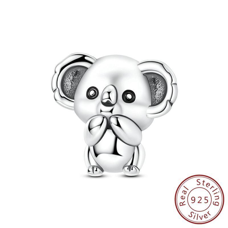 Copper Koala Slippers Charms Beadspurple Gem Bow Counter Precepts Pendant Fit 3Mm Original Bracelet Diy Jewelry