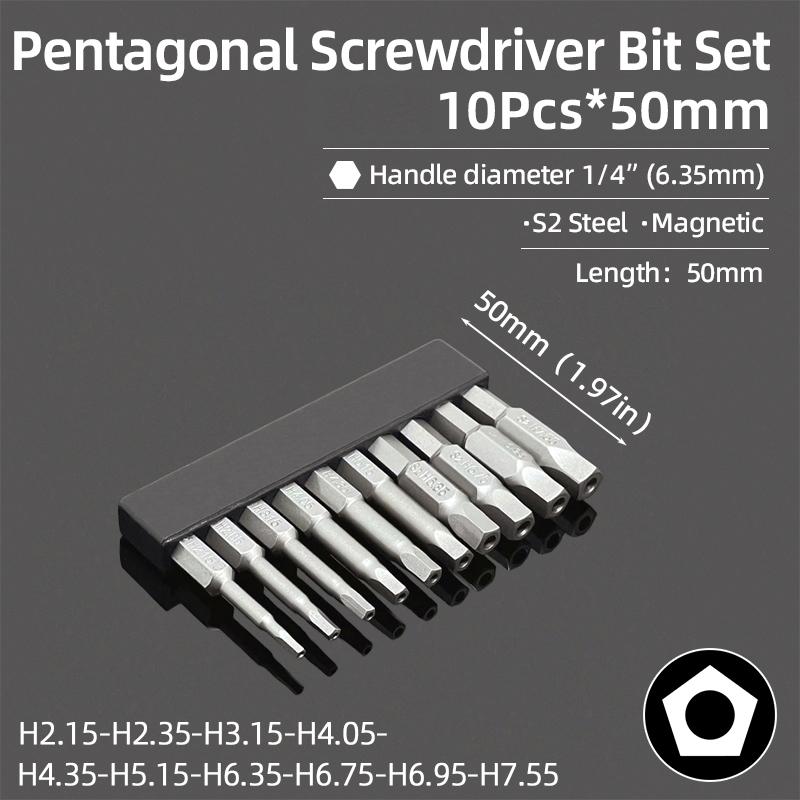 Sada šroubováků S2 ocel 1/4 šestihran magnetická rukojeť šroubovací bity oprava DIY ruční nářadí U tvar/na kolo/Y typ/hvězda/trojúhelník