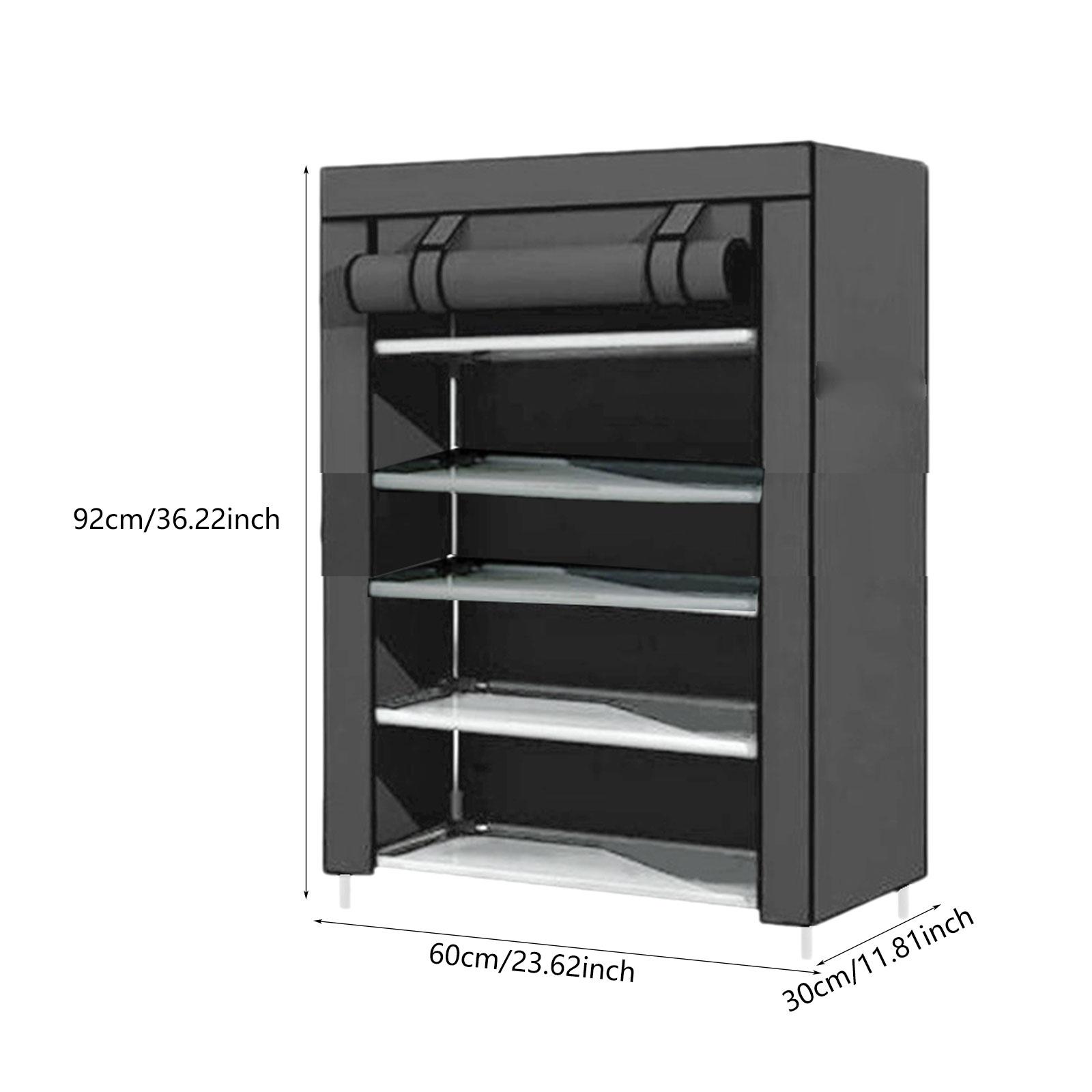 

6/8/10 Layers Shoe Rack Heavy Duty Shoes Shelf Dustproof Shoe Storage Cabinet Space Saving Large Capacity Multi Layer
