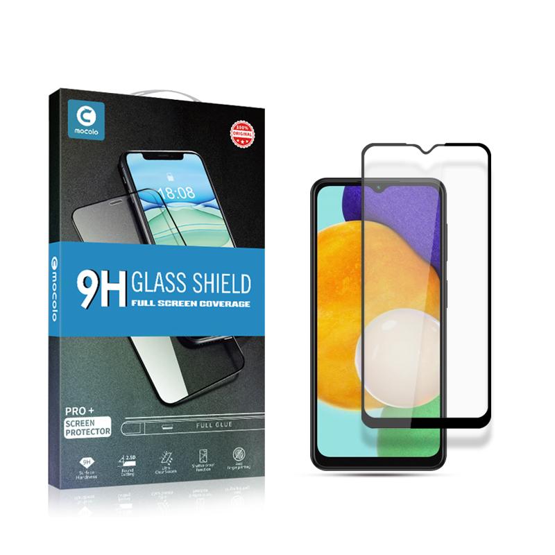 MOCOLO Silk Print Full Glue Arc Design Waterproof Ultra Clear Tempered Glass Full Coverage Screen Protector for Samsung Galaxy A13 5G