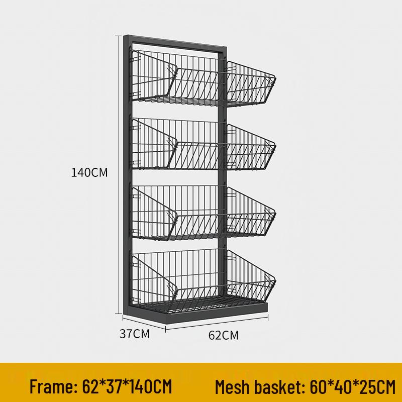 Multi-Layer Stackable Display Basket for Snacks & Vegetables
