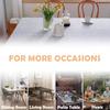 Plaid Table Cloth Rectangle Table, Cotton Linen Tablecloths Farmhouse Tablecloth, Soft and Wrinkle Free Table Cover with Tassels
