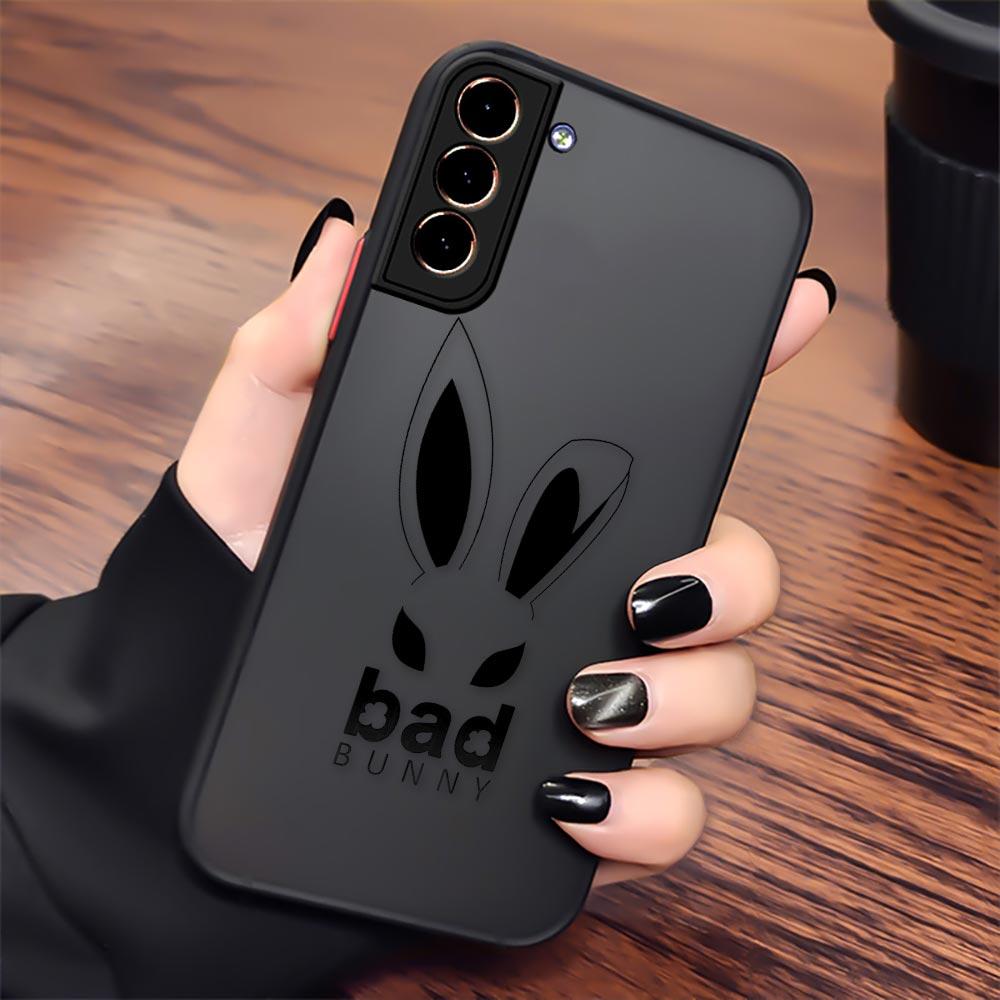 Bad Bunny S24 5G Case For Samsung S20 S21 FE S22 S23 S24 Ultra Cases Bunny Logo Funda Galaxy S23 Plus Matte Back Cover X 100pre