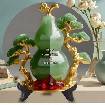 Persimmon Ruyi Ornament: Modern Decor for Home, Office, or Restaurant