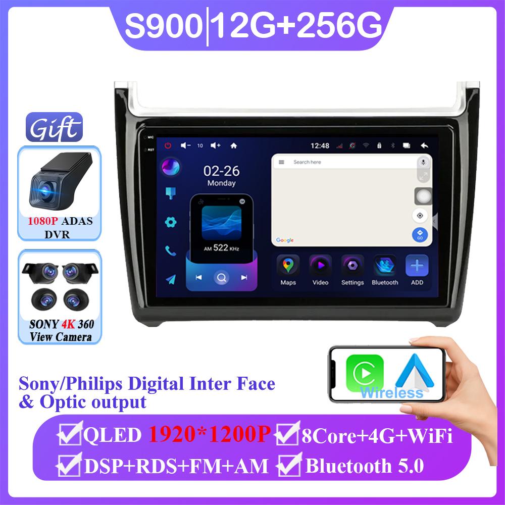 Android 14 Car Radio For VW Volkswagen Polo 2008 - 2020 Auto Carplay WIFI GPS Navigation Multimedia Video Player Stereo No 2din