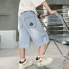 Boys' Summer Pants Children's Cropped Pants Ultra-thin Jeans Soft Denim Pants