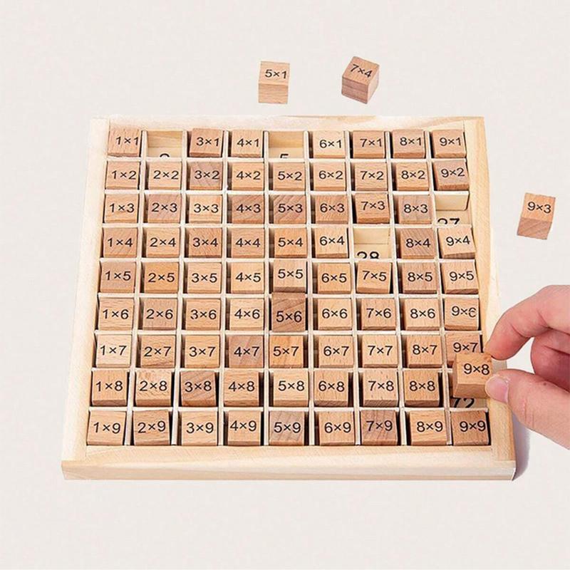 

Монтессори развивающие математические игрушки для детей Детские игрушки Таблица умножения Математика Арифметика Обучающие пособия Рождественские подарки коричневый