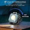 COB Pocket Lamps Keychain Flashlight USB Rechargeable 6 Modes Super Bright Mini Portable Work Light with Magnet Outdoor Camping