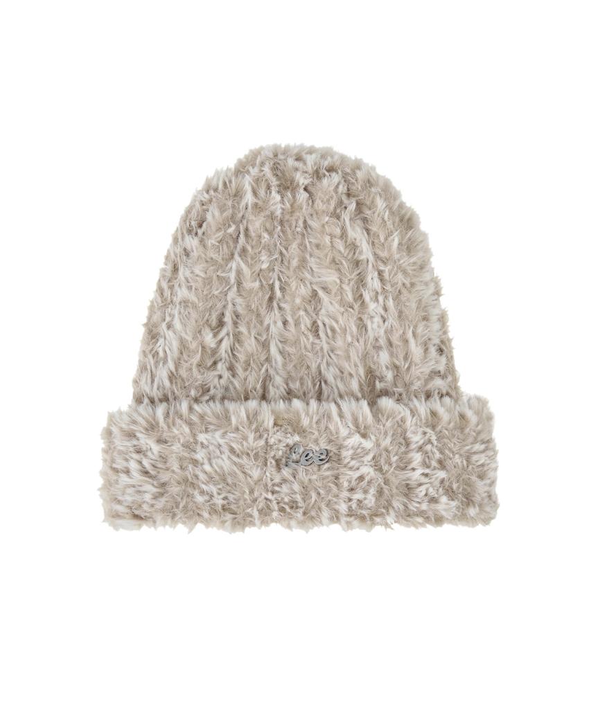 LEE Hairy Fur Beanie Beige