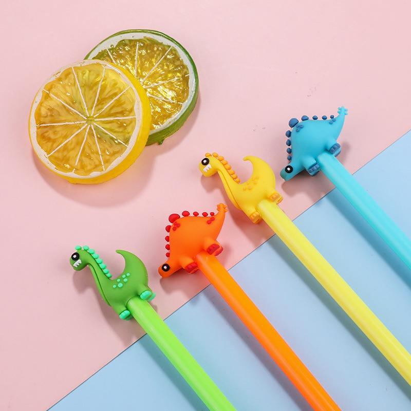 10Pcs Dinosaur Neutral Pen for Smooth Writing, Suitable for Office Work, Problem Solving, Signature Writing, Diary, Note Taking, Student Classroom Pri