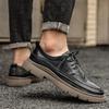 Ručně vyráběné pánské boty ve stylu Brogues z pravé kůže Pohodlné Kožené boty pro volný čas Mokasíny Pánské ploché boty