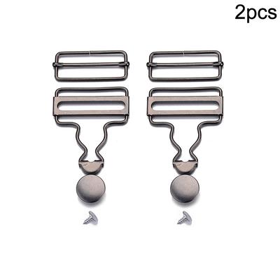 Jeans Buttons Dungaree Clip 6pcs Set Adjustable Bib Trousers Fasteners Hook Accessories Slider Bars Connectors