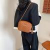 Trendy Simple Solid Color Small Round Bag Fashionable Chic Crossbody For Women