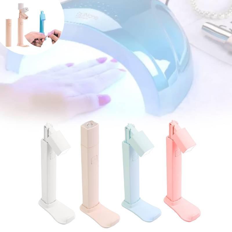 Compact Portable Nail Lamp With Focused Drying Power Perfect For Quick Nail Treatments