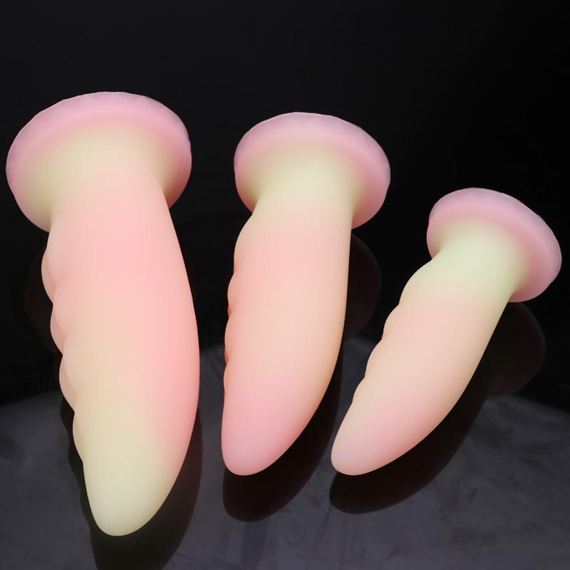 Colored Silicone Female Masturbator Anal Plug  Alternative Adult Toy Manual Dildo