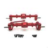 Front and Rear Axles 1:12 Scale Complete Axle Assembly Aluminum Alloy RC with Gears for