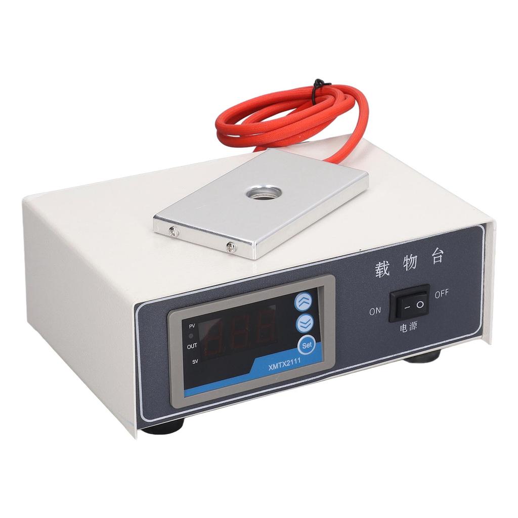 Mikroskop Temperaturkontrolltisch 75W Digitalanzeige Konstante Temperatur Objektträgerwärmer