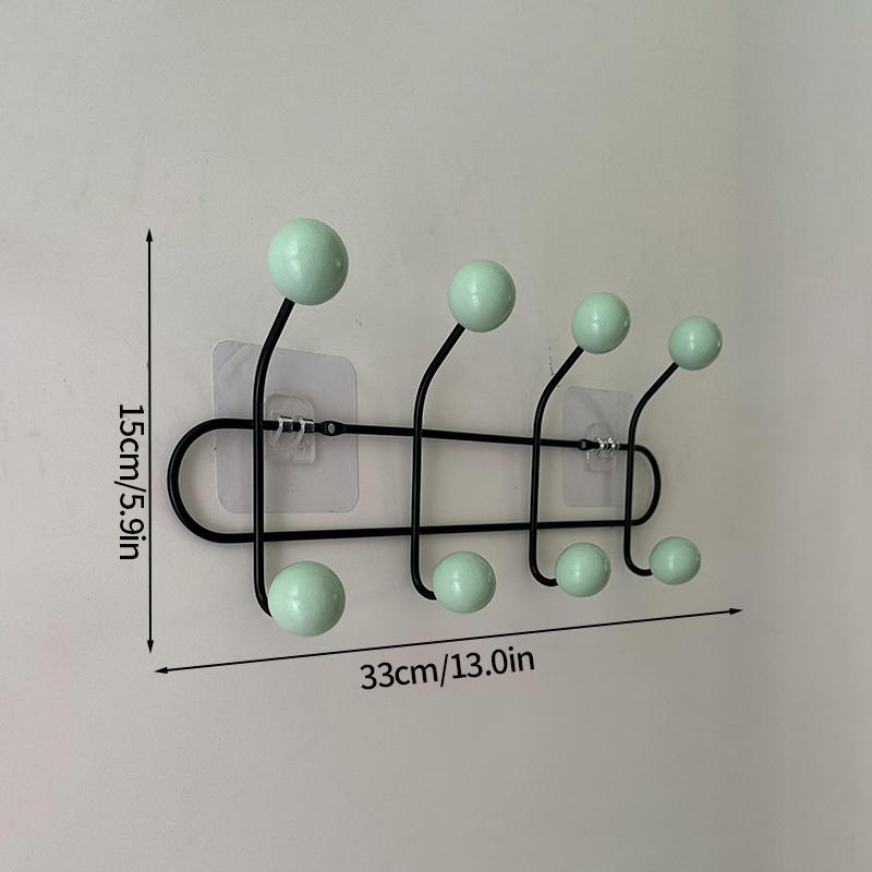 Key Storage Hook Multi-functional Hook Coat Living Room Bedroom Storage Hooks Wall Non-marking Decoration Accessories