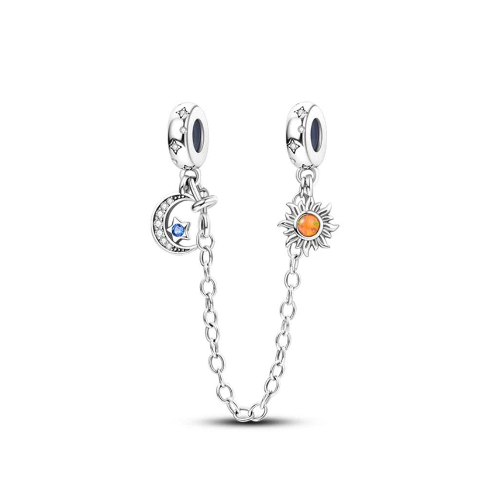 925 Silber Charms Passend für Original Armband Damen Schmuck Geschenk Schmetterling Stern Mond Herz Liebe Klemme Perlen Sicherheitskette Anhänger