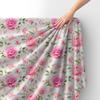 Royal Samt Stoff Polyester Zum Nähen - Motiv Blumen - Rdx2313