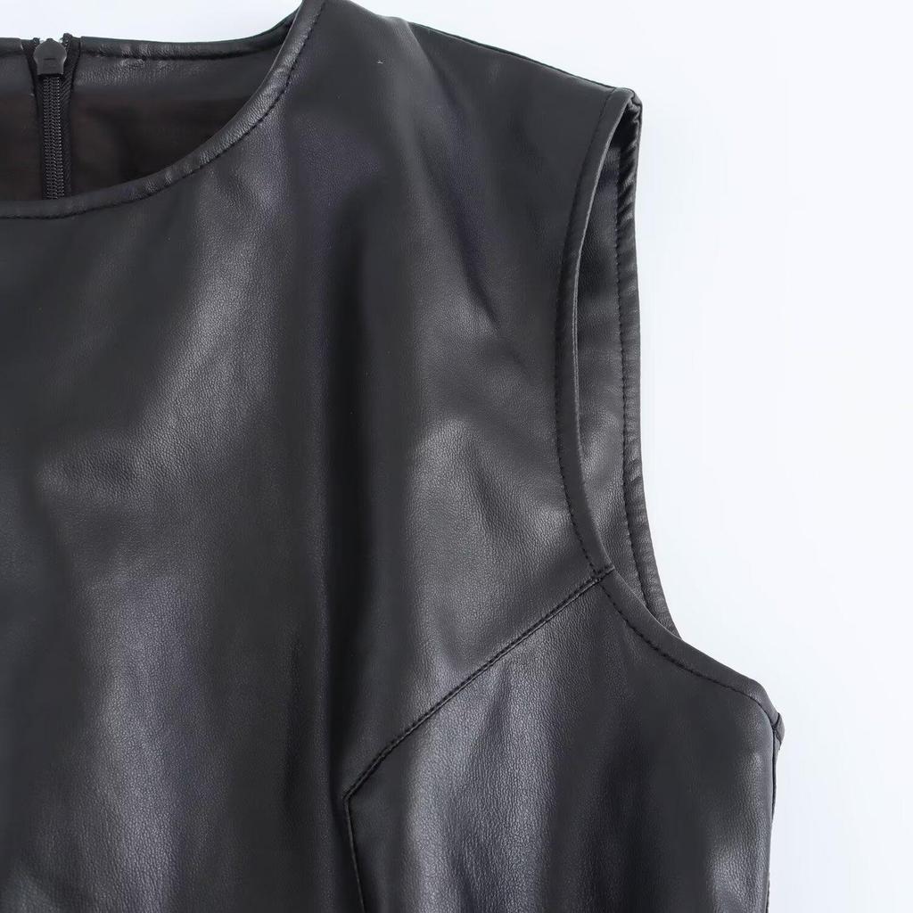 Winter 2024 Französischer Chic Ärmelloses Slim-Kleid - Damenmode im europäischen und amerikanischen Stil