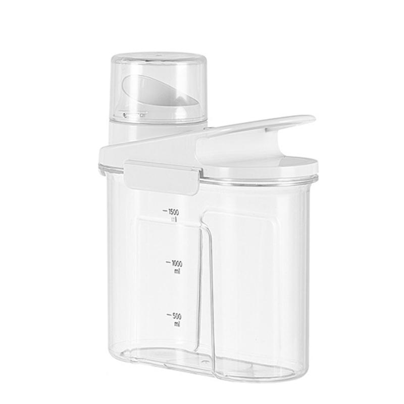 Convenient Food Organizer Clear Plastic Rice Bin with Sealed Rings for Dry Goods Rice Bucket for Household Kitchen Use