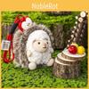 Apple Cute Hedgehog Cartoon Animal Plush Doll Pendant For Decoration Bag