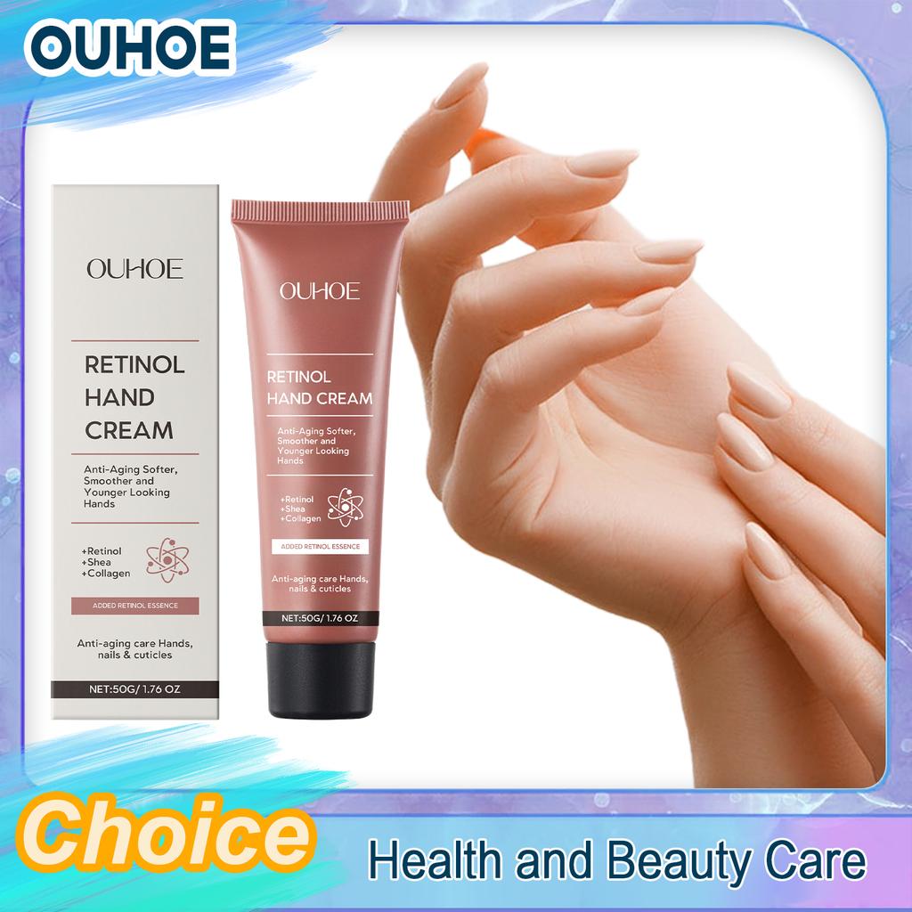 Retinol Hand Cream Anti Chapping Prevent Dryness Improve Rough Fade Fine Lines Smoothing Hydrating Repair Anti Aging Hand Cream
