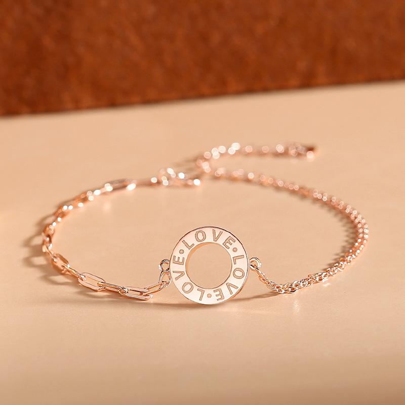 Tancise 925 Sterling Silver Cyrkon Bransoletka Biżuteria Geometryczny łańcuszek z koralików Link Bransoletki Moda Grzywny prezent ślubny dla dziewczyny Kobiety