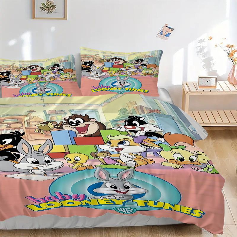 

3 шт. Комплект постельного белья Looney Tunes: Идеально подойдет для спальни или гостевой комнаты.. Мягкий и удобный, без стержня yy251031099 135x200cm