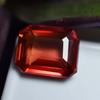9.40 Ct Sapphire Natural Loose Gemstone Orange Emerald Cut