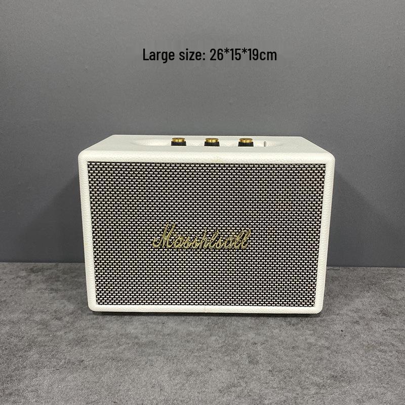 Marshall Speaker Model Ornament: Wooden Shell & Leather Wrap - Perfect for Model Home Decor
