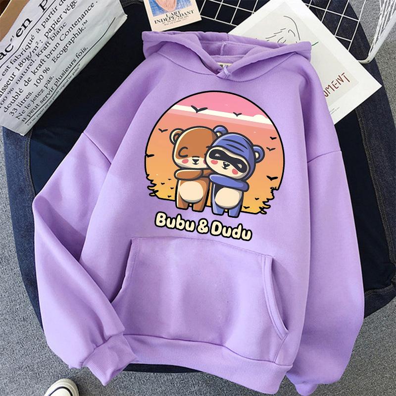 2024 Damen Herren Gothic Streetwear Kawaii Vintage Cartoon Sweatshirts Lustige Grafik Kapuzenpullover Bubu Dudu Y2k Print Hoodies Kleidung