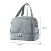 Lightweight Double Layer Lunch Carryall Roomy Food Insulated Thermal Box Women Kids Picnic Cooler Tote Dinner Bento Container