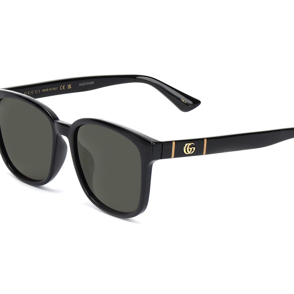 Gucci Square Sunglasses With Integrated Nose Pads Unisex Sunglasses Black GG0637SK