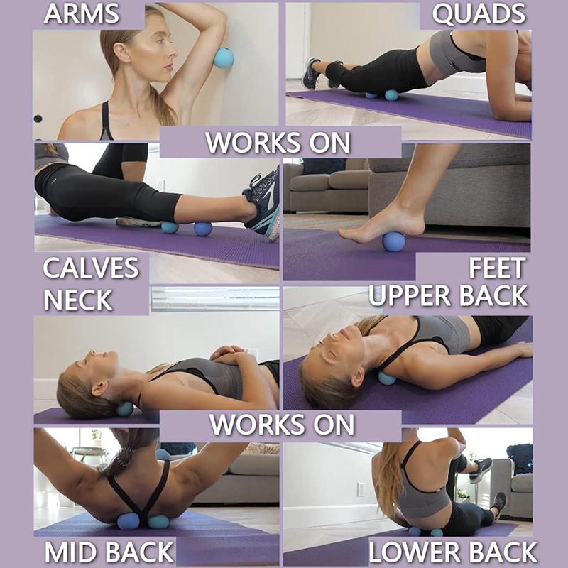 Fyzikální fascia míček Silikonový uvolňovač Hloubková masáž tkání Pro jógu Fitness Rameno Krk Chodidlo Ruka Svalová relaxace Vybavení