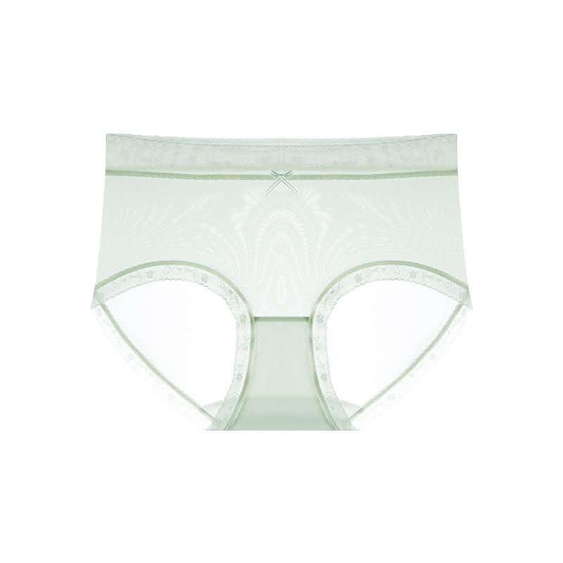 Female Summer Light and Thin New Ice Silk Antibacterial Breathable Comfortable No Trace in The Waist Triangle Briefs