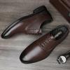 Fashion Genuine Leather Oxford Fotwear High Quality Mens Dress Shoes New Fashion Wedding Party Formal Shoes Lace Up Male Business Shoes