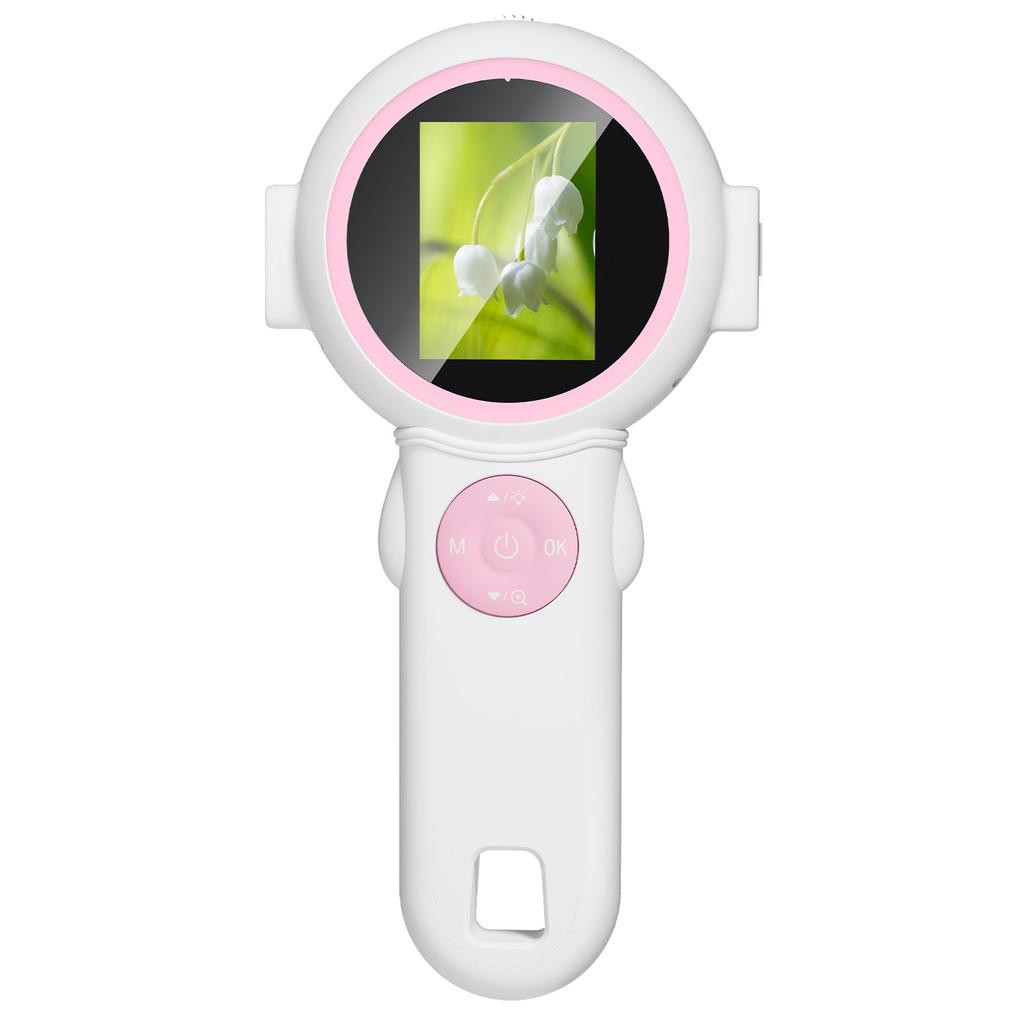 Pocket Educational Kids Handheld Magnifying Toy 2.0-Inch IPS HD 8 LED Light Digital Microscope for Children Educational Toy Gift