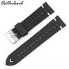 Available Porous Genuine Leather Watch Strap, Quick Release, Brown Cracked Pattern, Sizes: 18mm, 20mm, 22mm, 24mm.