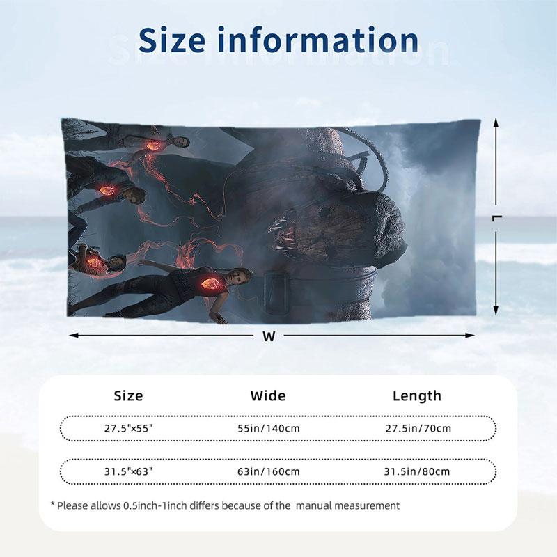Large Beach Towel Quick Dry Absorbent Towel For Beach IndoorDead by Daylight