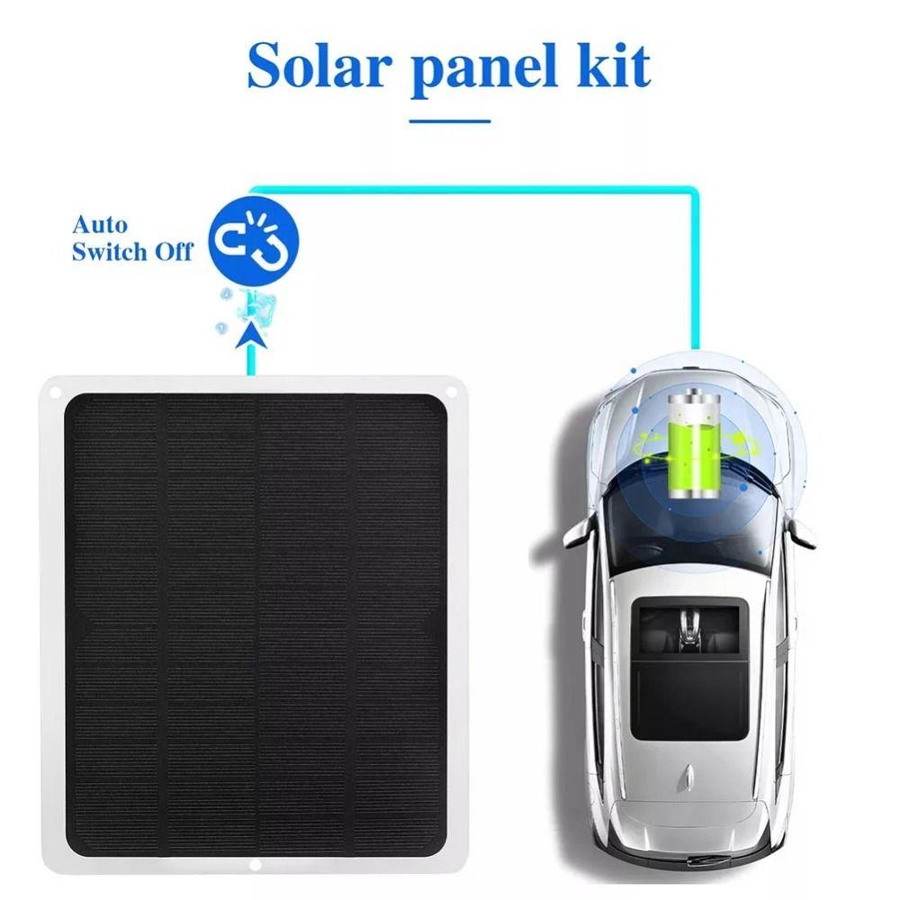 20W 12V Solar Panel Kit with USB Output Solar Cell Phone Charger  Outdoor Charging