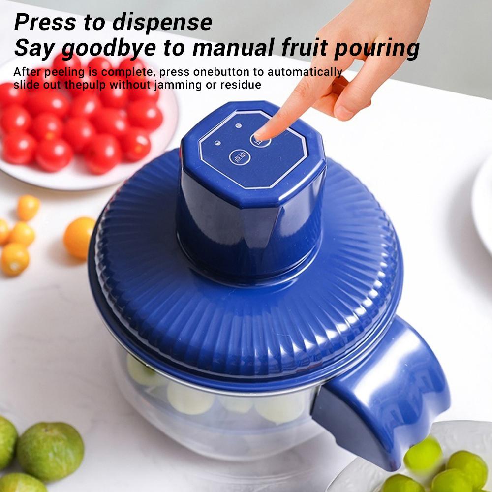 

Автоматическая электрическая машина для чистки винограда - Бесконтактное удаление кожицы для ягод и фруктов, Инструмент для подготовки фруктов, Легкая чистка синий