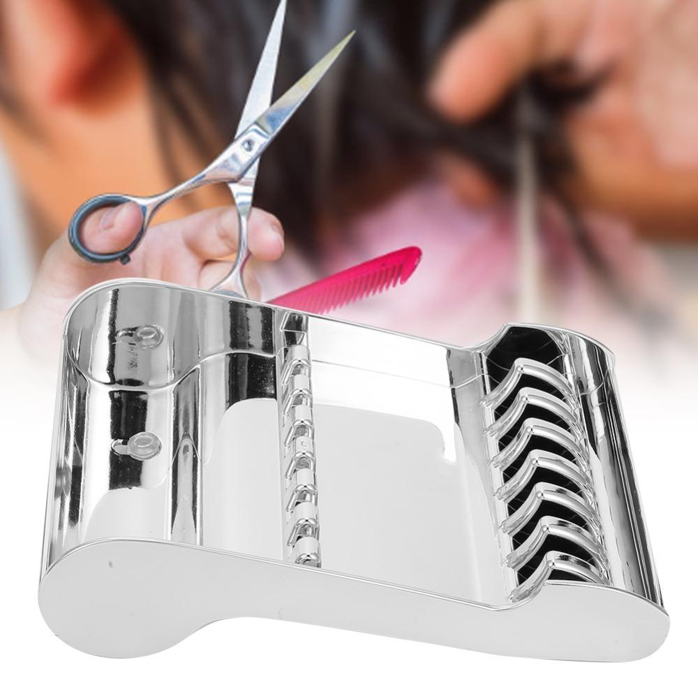 Golden Color Scissors Storage Rack Professional Barber Scissors Rack For Hairdressers серебряный