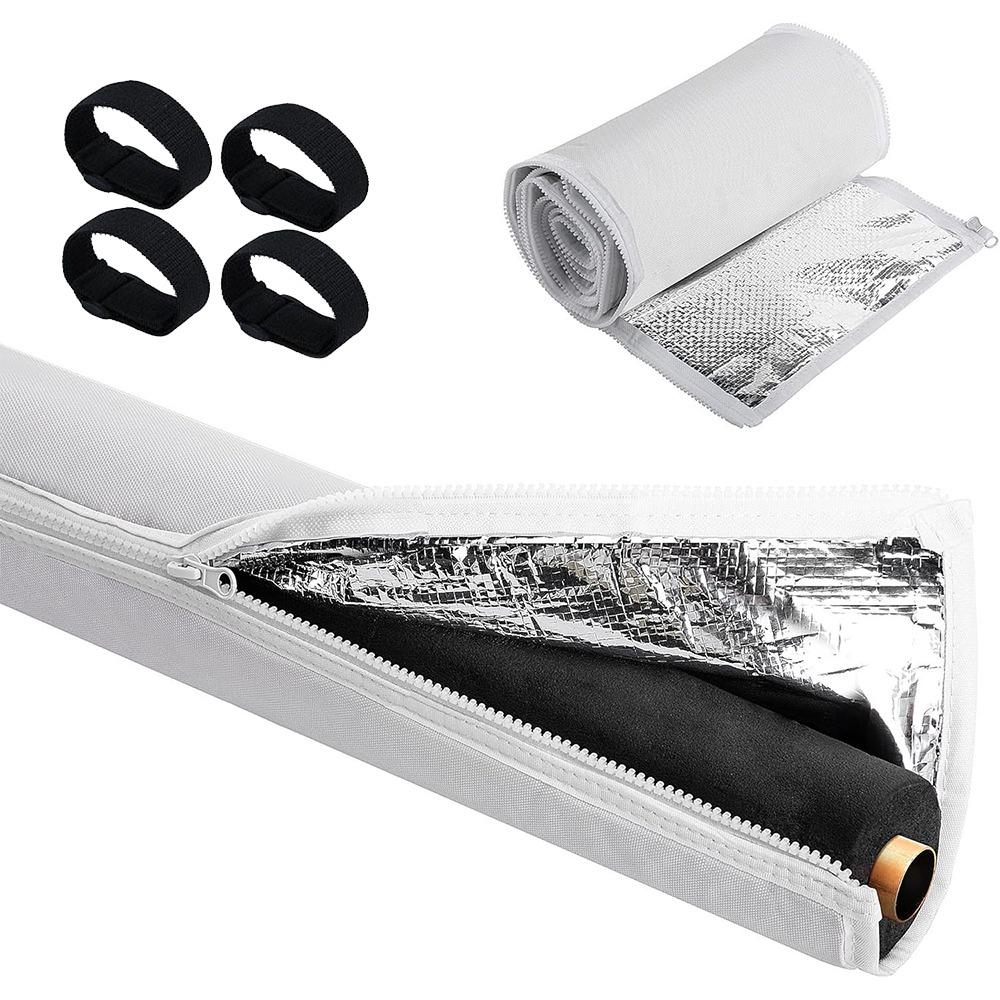 3 Layer Oxford Cloth HVAC Copper Pipe Insulation Cover Waterproof Sun-proof Zipper Flexible AC Hose Insulation Sleeve